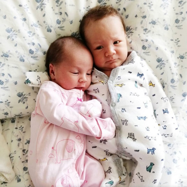 I want to introduce to you our twins SKY and WINTER, a boy and a girl!