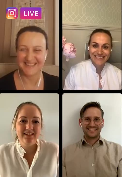 Watch InstaLive with Hanna and Andreas, Dr. Olga and Dr. Nina explained our treatment process and answered questions