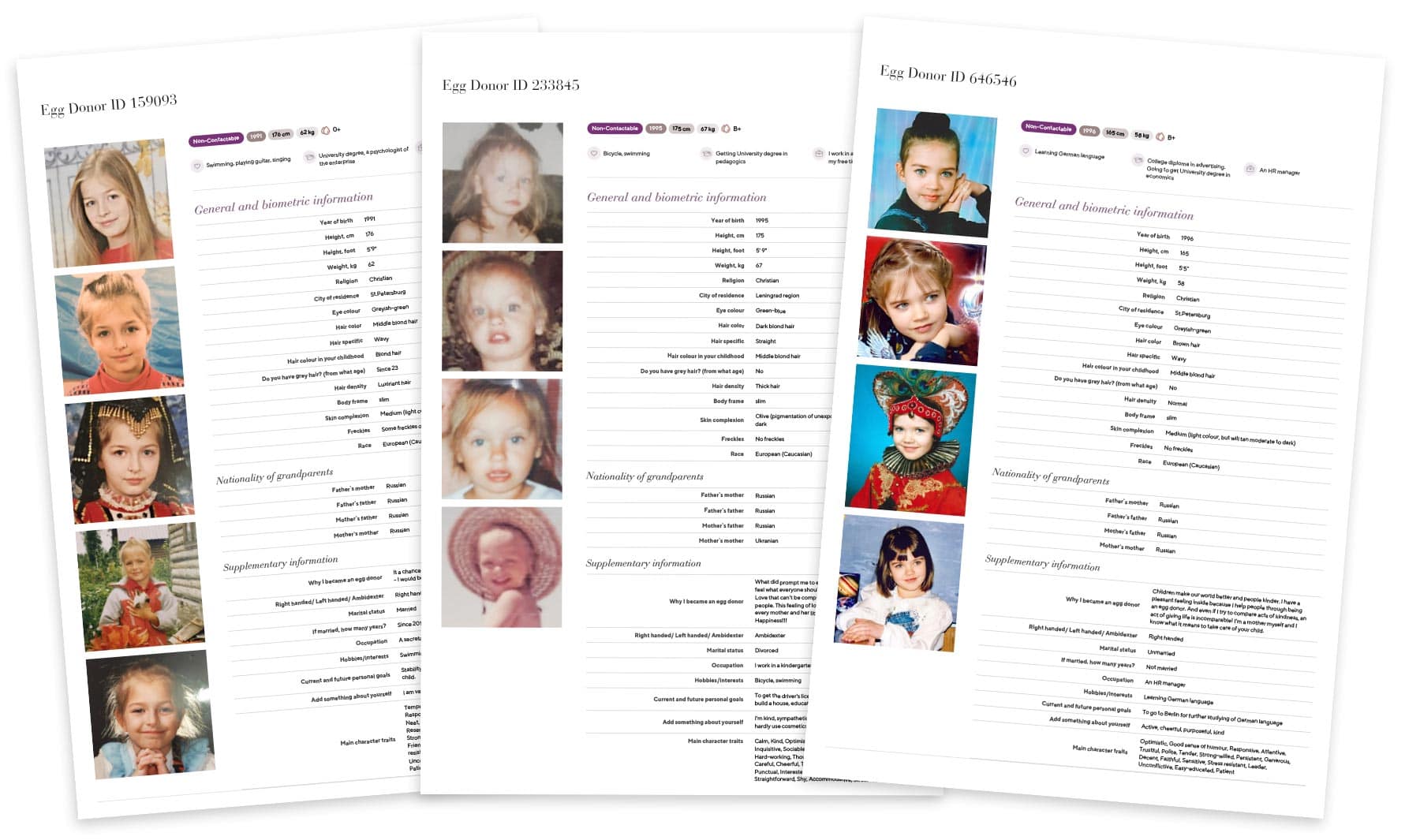 Unveiling Donor Details: A Comprehensive Look Inside Each Egg Donor Profile in Our Database